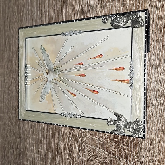 Flying Dove Sending Healing Blessings Majestic Framed Art - Picture 5 of 8